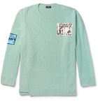 Raf Simons - Oversized Appliquéd Wool Sweater - Blue