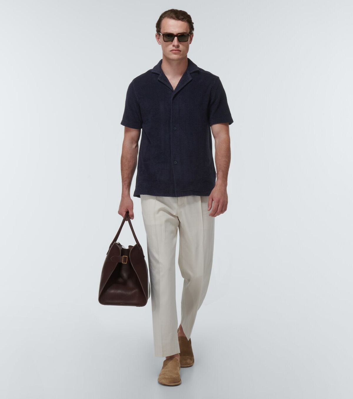 Orlebar Brown Howell terry cotton shirt