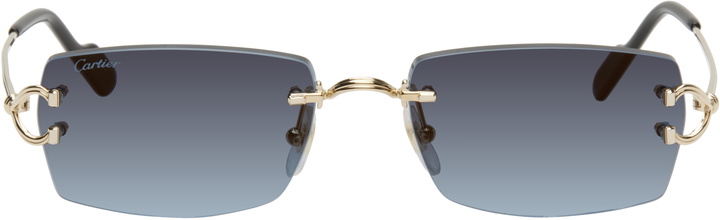 Photo: Cartier Gold 'Décor C Classique de Cartier' Sunglasses