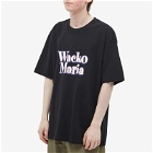 Wacko Maria Men's Type 2 Washed Heavyweight Crew T-Shirt in Black
