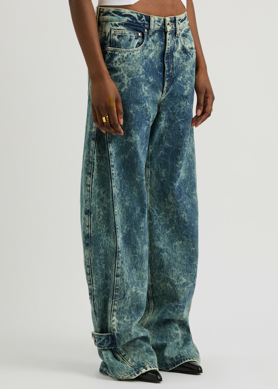 Rabanne Faded Wide-leg Jeans Denim Paco Rabanne