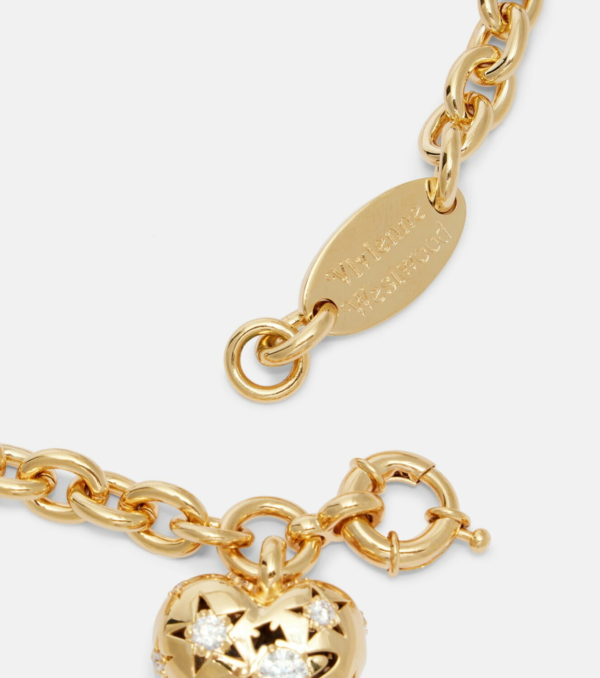 Vivienne Westwood Lee embellished gold-plated necklace