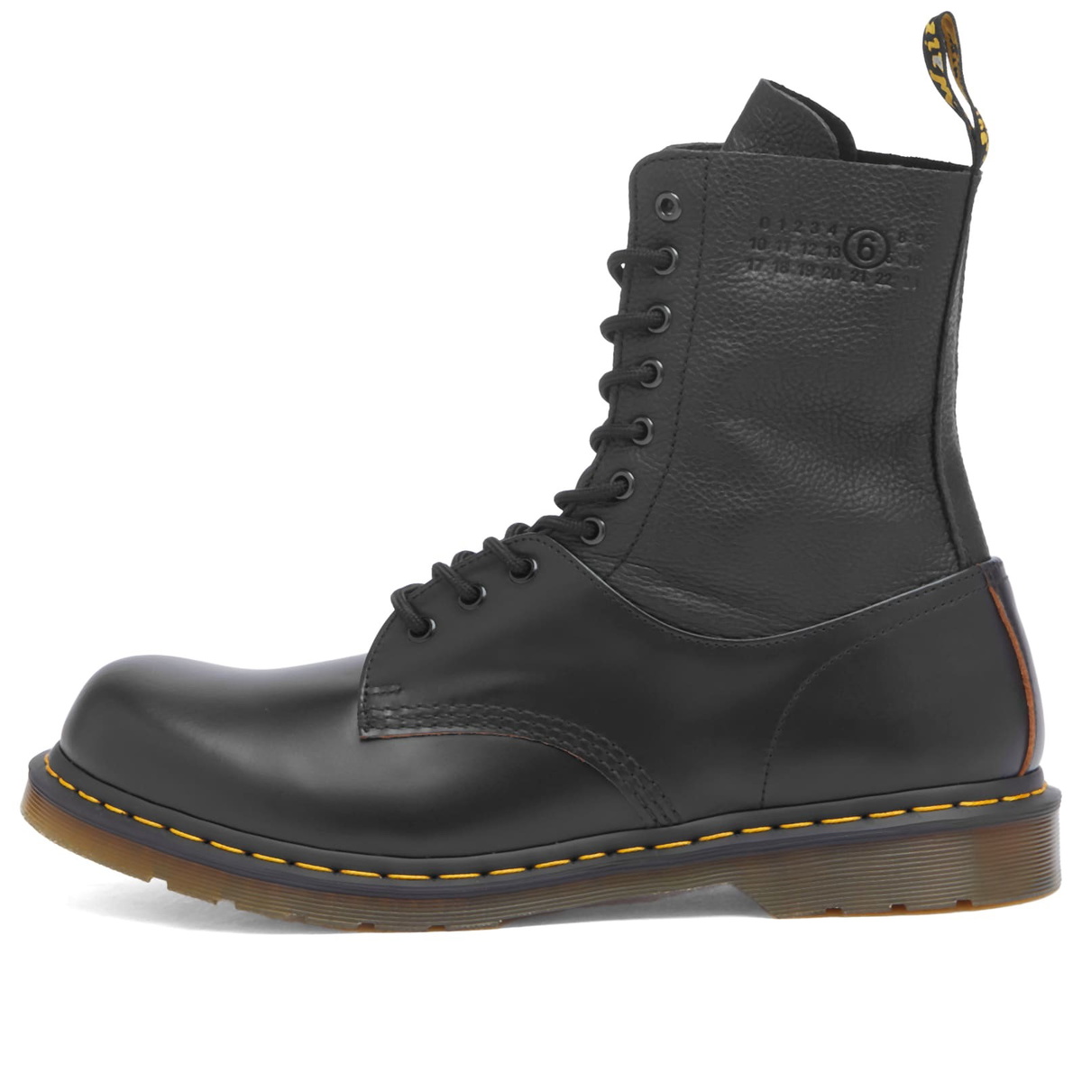 MM6 Maison Margiela Men's x Dr. Martens 1490 Reimagined in Black