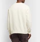 Nudie Jeans - Melvin Logo-Print Organic Loopback Cotton-Jersey Sweatshirt - White