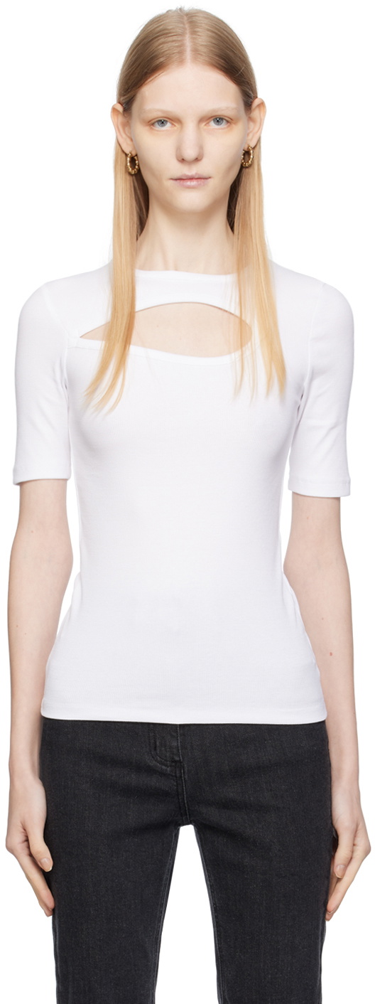 REMAIN BIRGER CHRISTENSEN 売れ筋商品|||リメイン バーガー クリステンセン Tシャツ トップス レディース Tank tops White Jersey Tank Top Cream - REMAIN Birger Christensen
