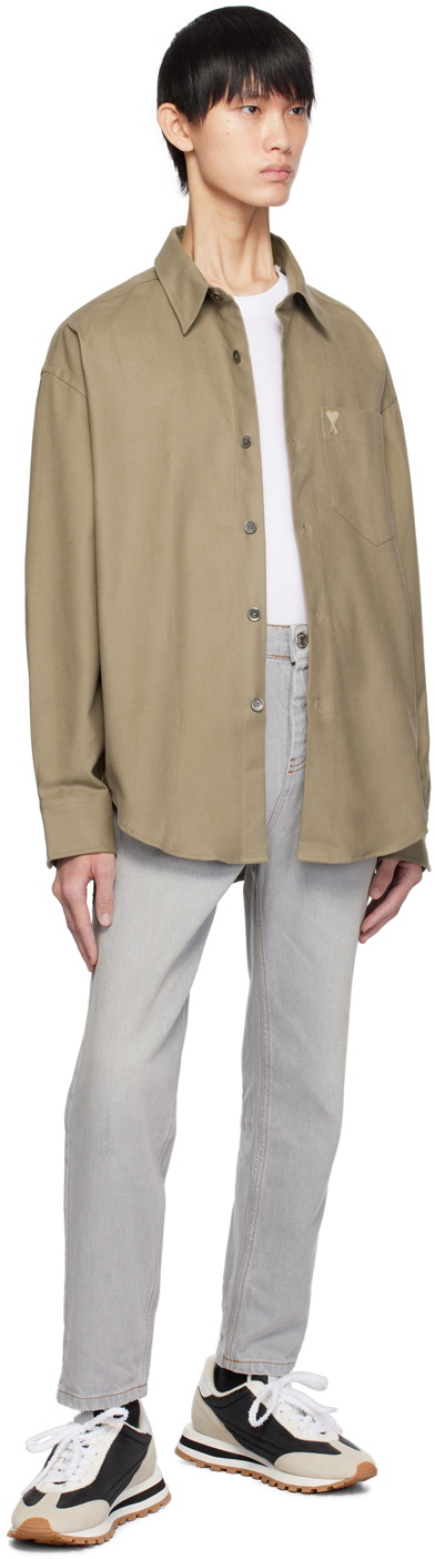 AMI Alexandre Mattiussi Gray Tapered Jeans