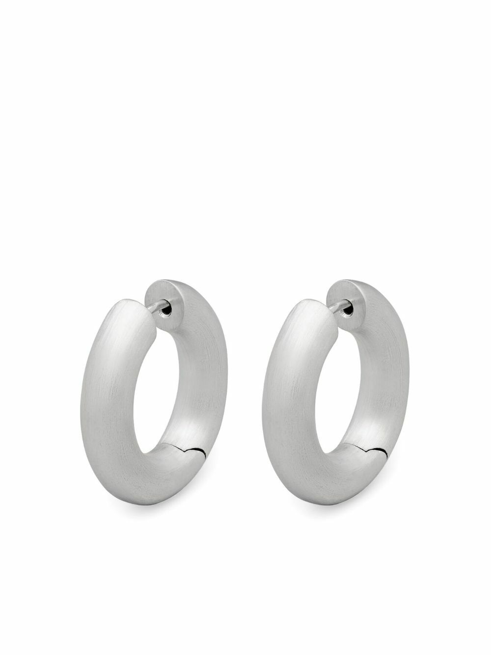 Tom Wood Satin Chunky Hoop Earrings Tom Wood