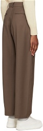 Arch The Brown Straight-Leg Trousers