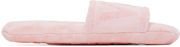 Photo: Versace Underwear Pink Allover Slippers