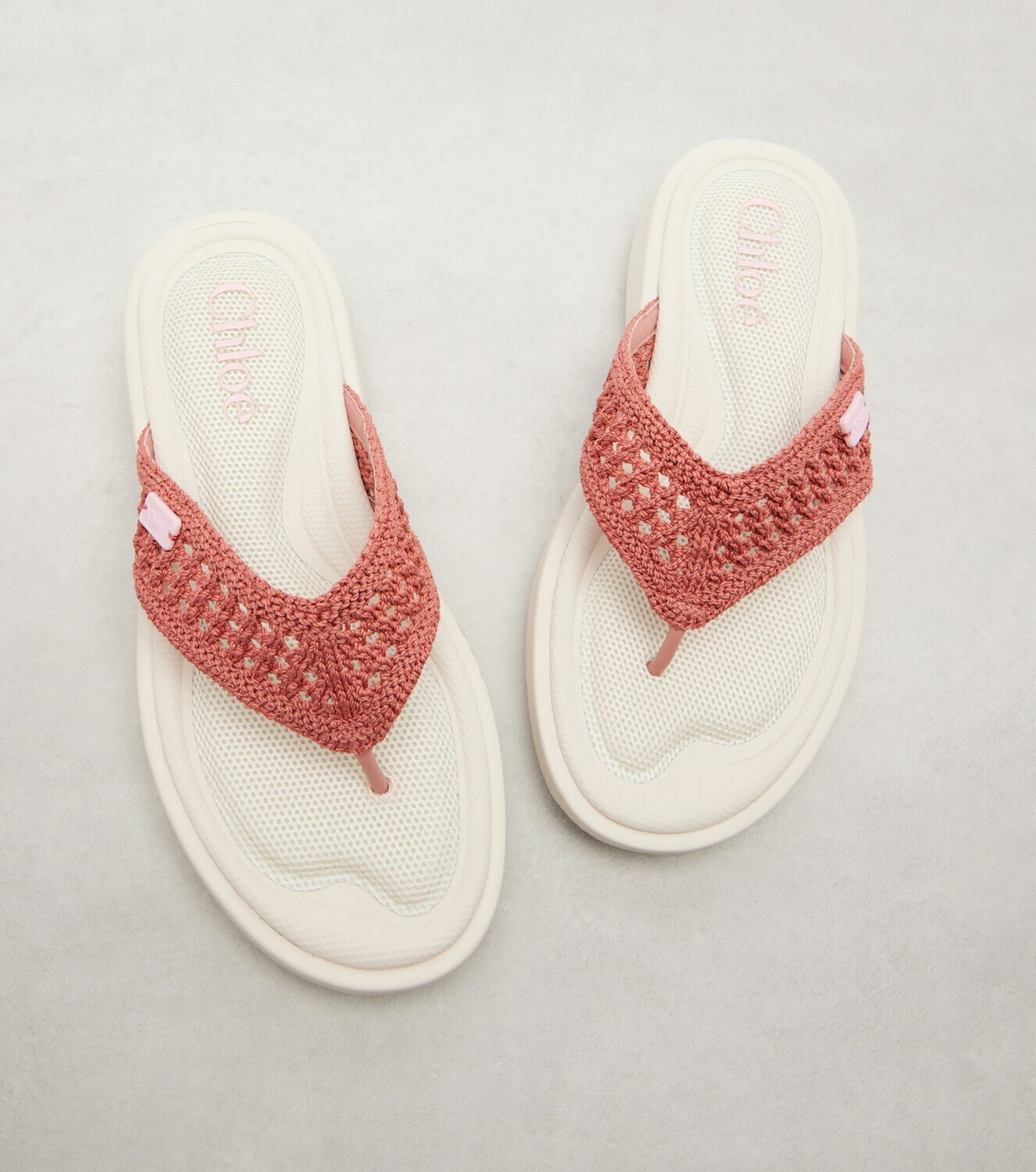 Chloé La Poolette crochet thong sandals