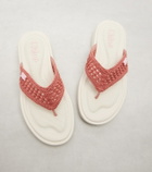 Chloé La Poolette crochet thong sandals