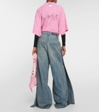 Balenciaga Double front effect denim pants