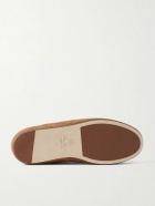 Loro Piana - Tomori Suede Slippers - Brown