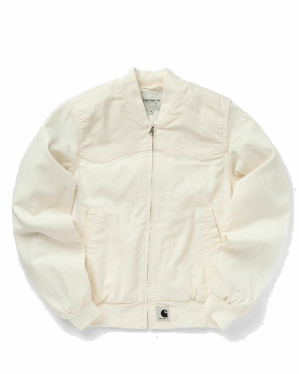 Carhartt Wip Wmns Santa Fe Bomber Beige - Womens - Bomber Jackets ...