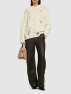 ACNE STUDIOS Kolda Distressed Cable Knit Wool Sweater