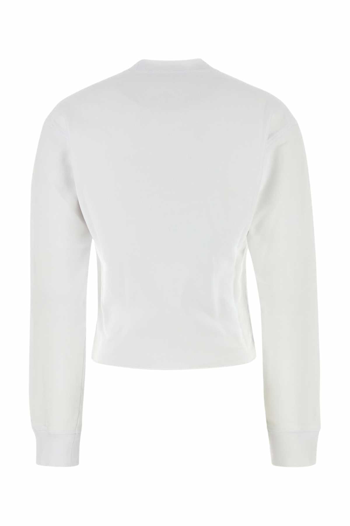 Dsquared2 White Cotton Sweatshirt