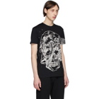 Alexander McQueen Black Etched Skull T-Shirt