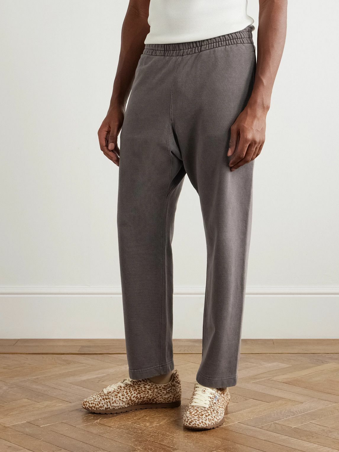 Remi Relief - Straight-Leg Cotton-Jersey Sweatpants - Brown