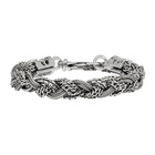 Emanuele Bicocchi Silver Braided Bracelet