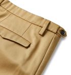Barena - Masco Tapered Pleated Cotton-Twill Trousers - Brown