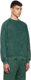 Les Tien Green Cotton Sweatshirt