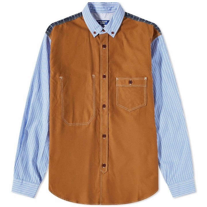 Photo: Junya Watanabe MAN Men's Workwear Overshirt in Brown/Blue