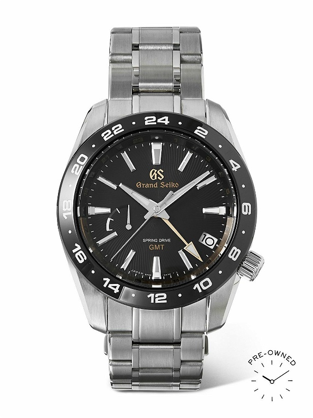 Photo: Grand Seiko - Pre-Owned 2021 Spring Drive GMT Automatic 40.5mm Stainless Steel Watch, Ref. No. SBGE263