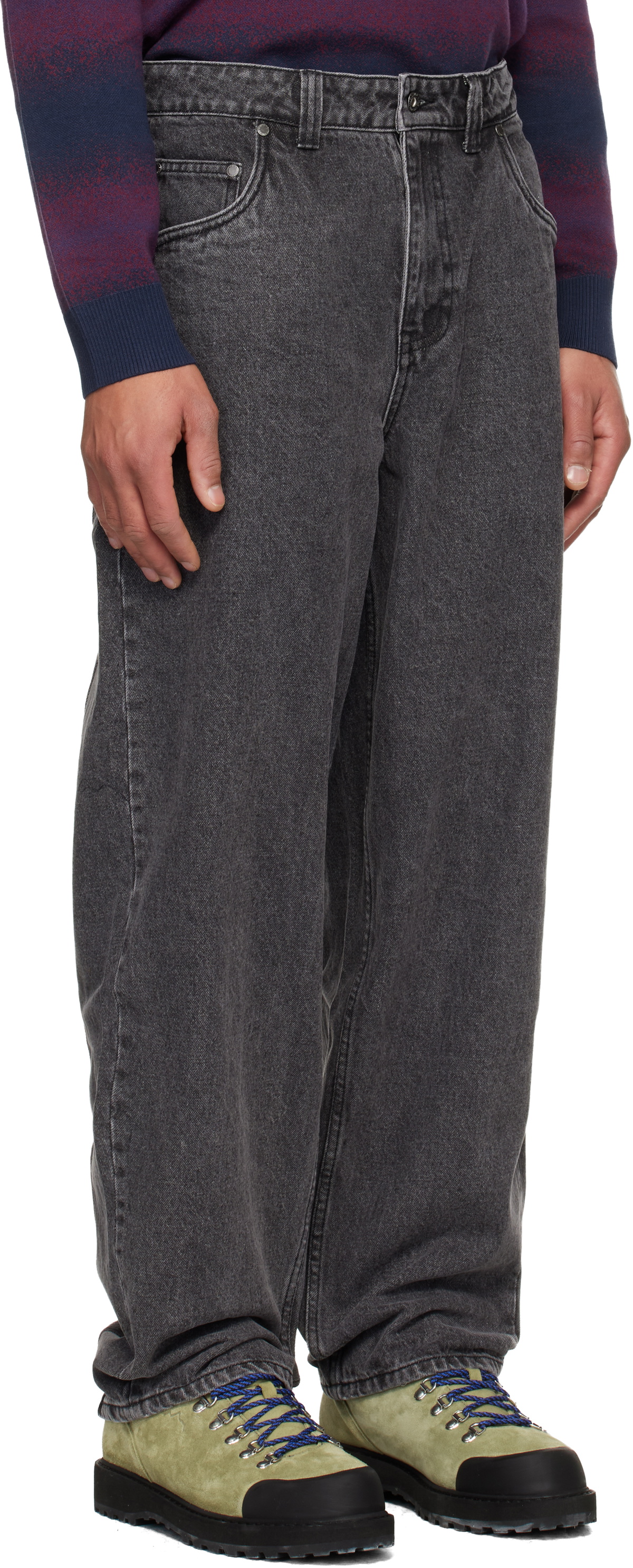 Dime Black Baggy Jeans