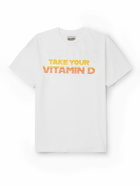 Gallery Dept. - Vitamin D Logo-Print Cotton-Jersey T-Shirt - White