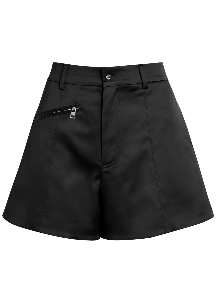 JW Anderson Contrast Leather Shorts Black JW Anderson