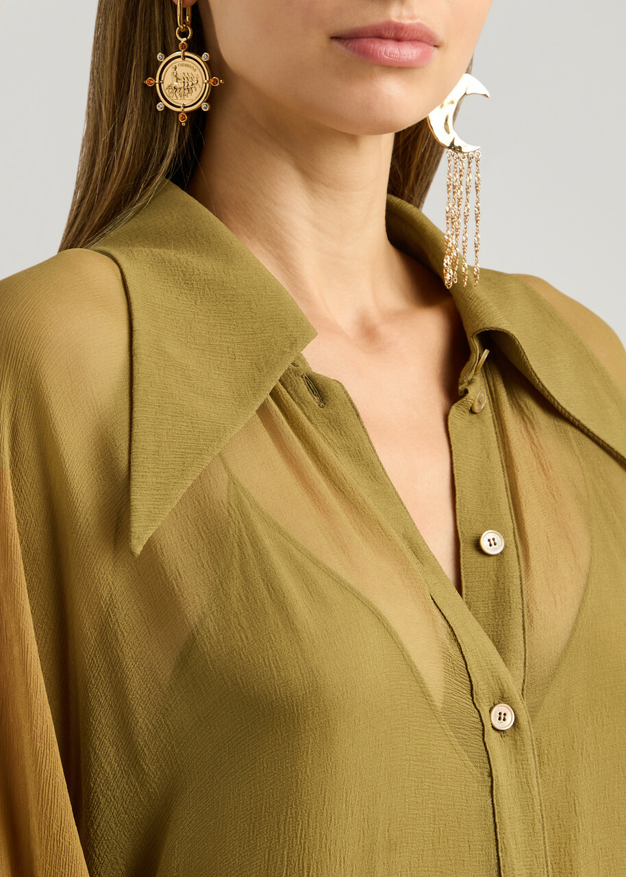 【CELINE】SHIRT DRESS IN SILK GEORGETTE RR09V0460-GAS2_2_FALL25_W.tif