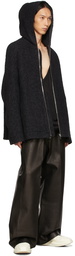 Rick Owens Black Zip-Front Peter Jacket