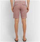 Officine Generale - Julian Slim-Fit Garment-Dyed Cotton-Blend Shorts - Pink