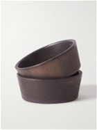By Japan - SyuRo Set of Two Small Glazed Ceramic Bowls