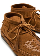Isabel Marant étoile Felsa Fringed Suede Loafers Tan