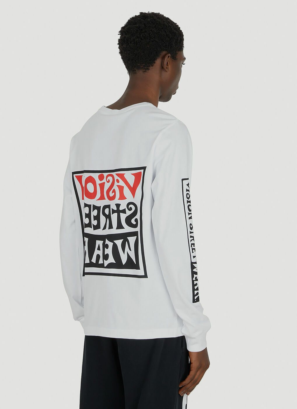 Wavy OG Box Logo T-Shirt in White Vision Streetwear