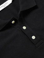 Maison Kitsuné - Logo-Appliquéd Cotton-Piqué Polo Shirt - Black