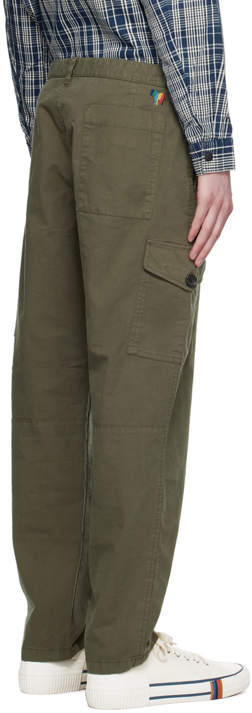 PS by Paul Smith Green Broad Stripe Zebra Cargo Pants