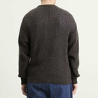 No Problemo Men's Waffle Knit Jumper in Charcoal