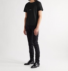 SAINT LAURENT - Logo-Print Cotton-Jersey T-Shirt - Black