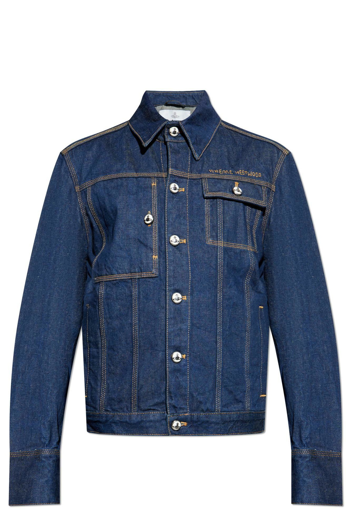 Vivienne Westwood Denim Jacket With Embroidered Logo Vivienne Westwood