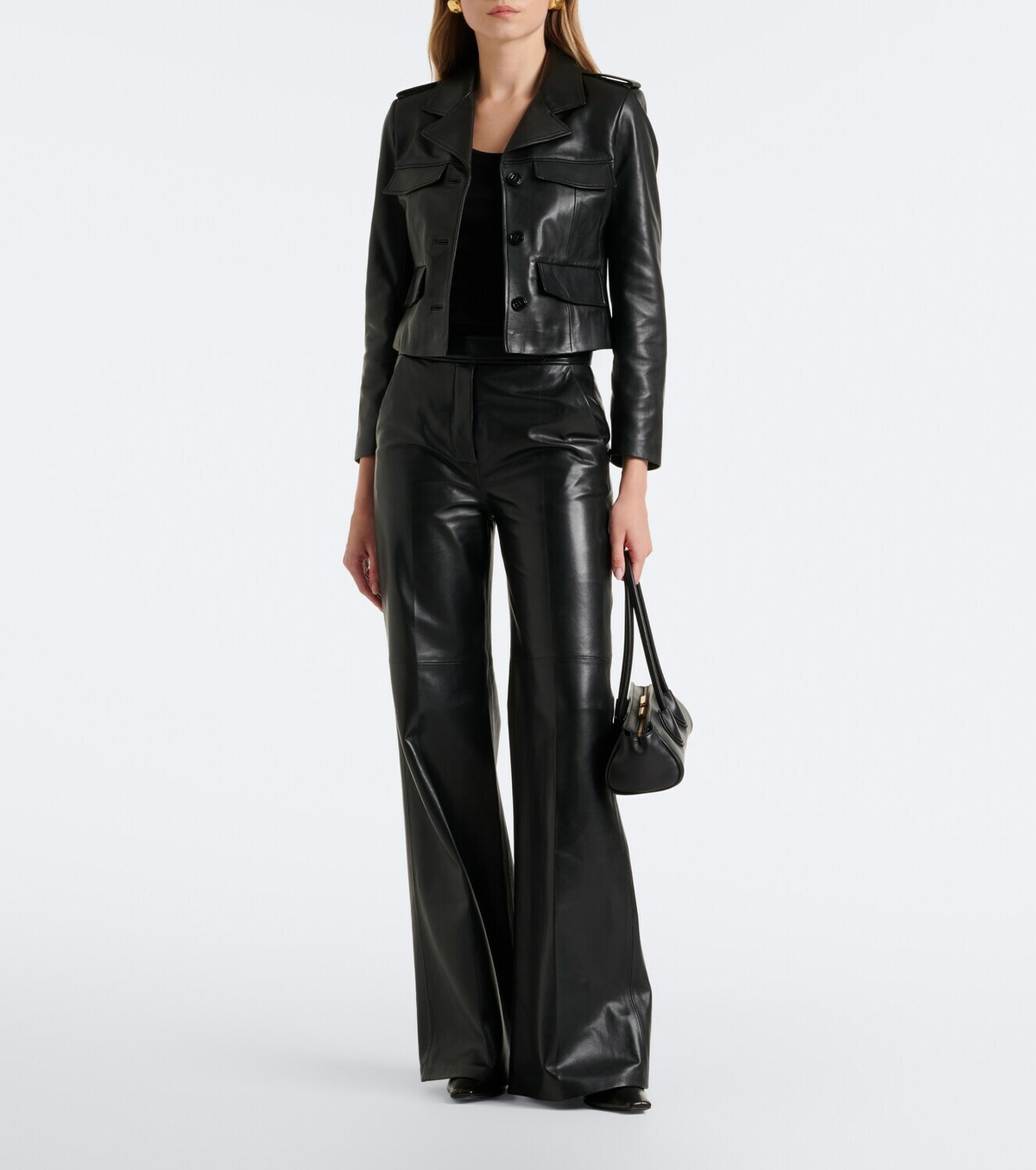 Dorothee Schumacher Cropped leather jacket