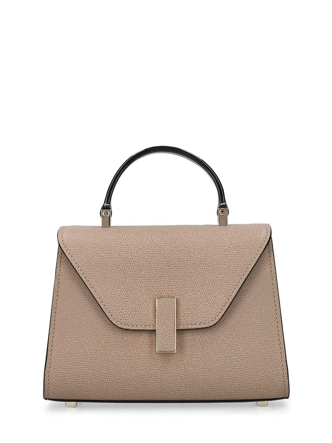 VALEXTRA - Micro Iside Grain Leather Top Handle Bag Valextra