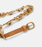 Isabel Marant Livo embellished suede belt
