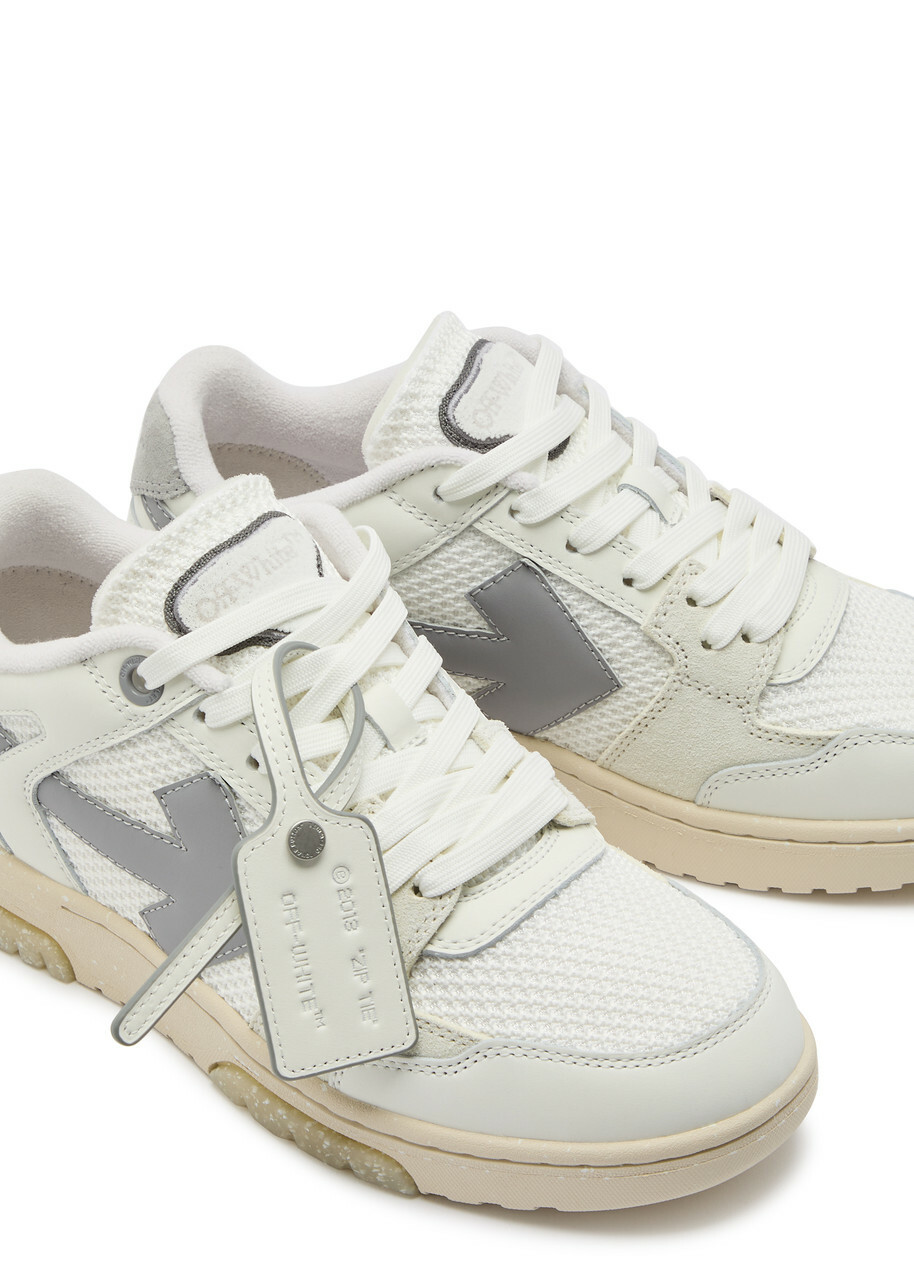 Off-white Out Of Office Panelled Mesh Sneakers White And