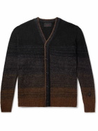 Simone Rocha - Crystal-Embellished Dégradé Brushed-Knit Cardigan - Brown
