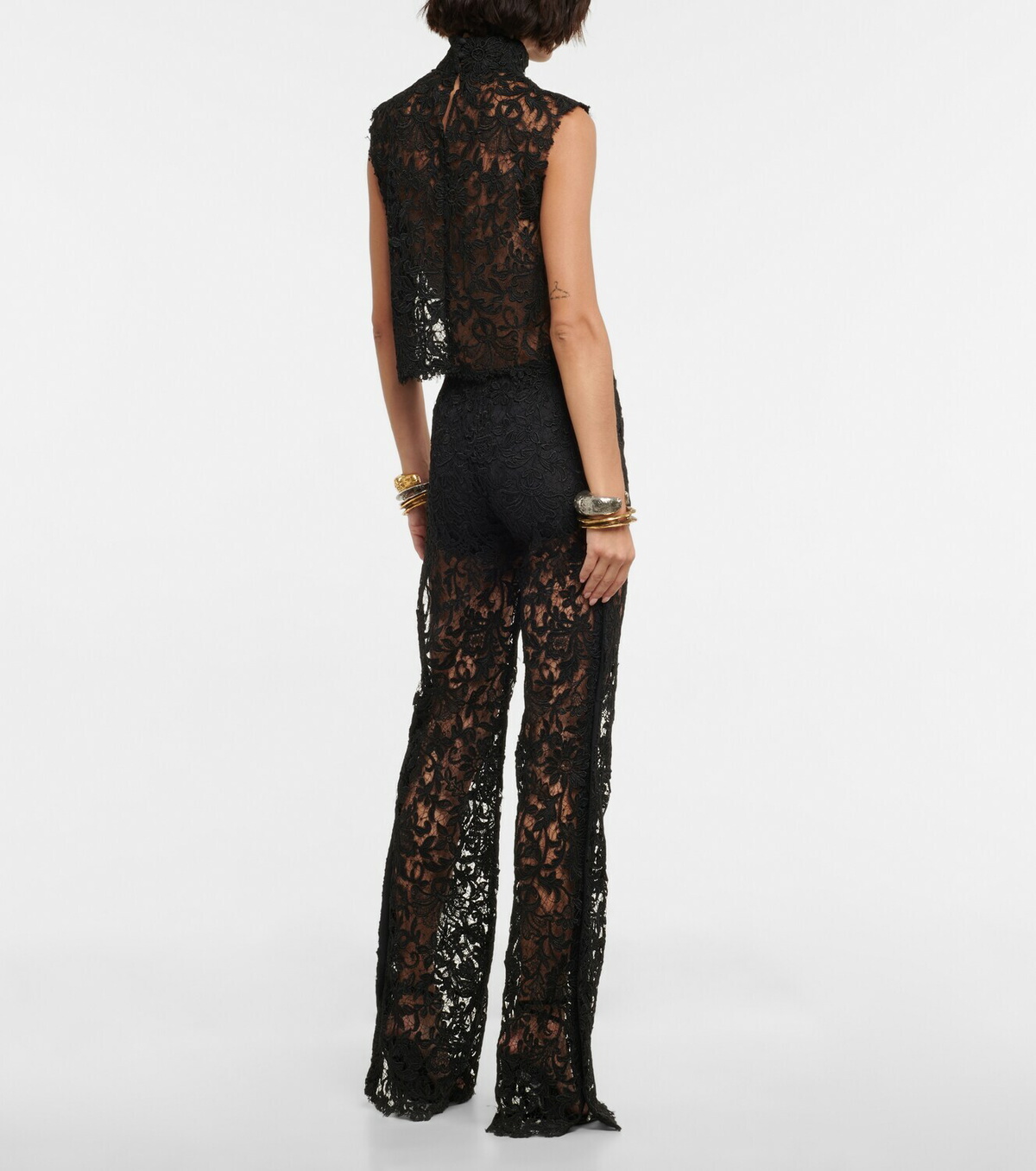 Saint Laurent - Guipure lace pants Saint Laurent