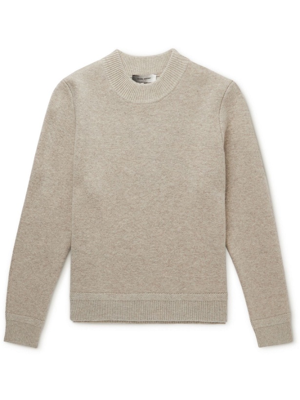 Photo: Isabel Marant - Miller Wool-Blend Sweater - Gray