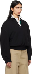 Marni Black Brushed Cotton Sweatshirt
