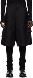 pet-tree-kor Black Batura Shorts